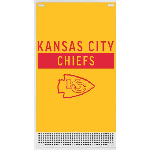 NFL Kansas City Chiefs Yellow Performance Series Xbox Series S Console Skin